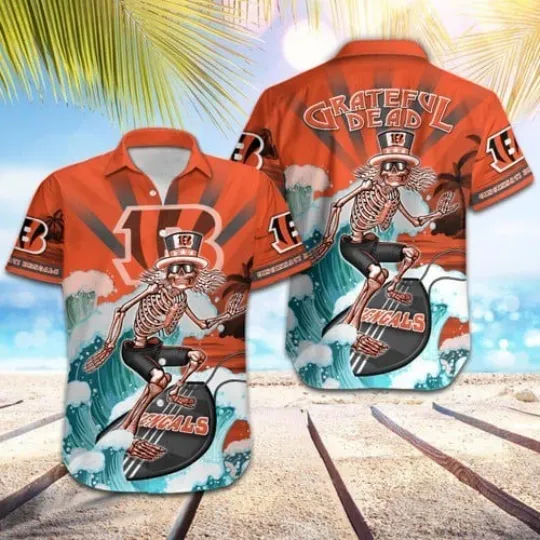 Cincinnati Football Bengals Hawaiian Shirt Unisex Adult