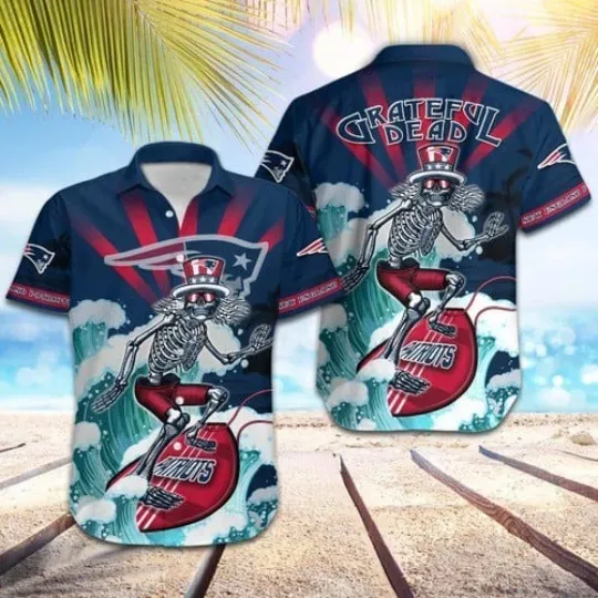New England Patriots Hawaiian Shirt Unisex Adult
