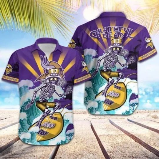 Discover Minnesota Vikings Hawaiian Shirt Unisex Adult Apparel