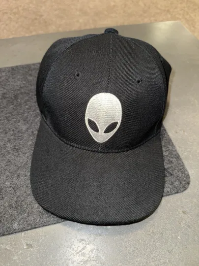 Discover Alienware Embroidered Alien Logo Black Baseball Cap Hat Adjustable Men’s Size