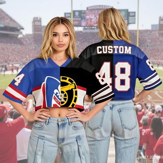 Discover Custom Heated Rivalry Crop Top Football Jersey, ROZANOV & HOLLANDER Split-Jersey, Connor Storrie Shirt, Ilya Rozanov Shane Hollander