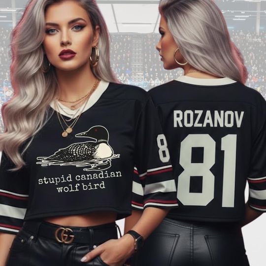 Discover Rozanov Hockey Croptop Jersey, Movie Inspired Crop Shirt, Heated Rivalry Hookey Jersey, Ilya Rozanov Shane Hollander