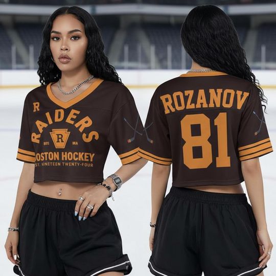 Discover Heated Rivalry Crop Top Football Jersey, ROZANOV & HOLLANDER football Jersey, Connor Storrie Shirt, Ilya Rozanov Shane Hollander
