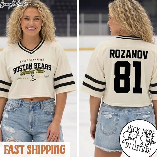 Discover ROZANOV & HOLLANDER Crop Top Football Jersey, Heated Rivalry Football Jersey, Ilya Rozanov Shane Hollander, Hollander Rozanov shirt