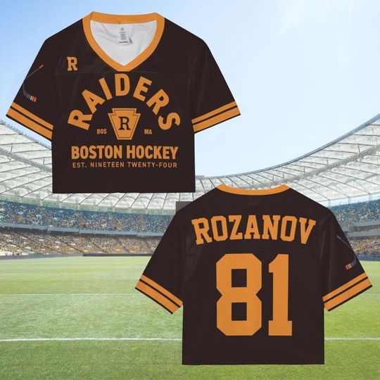 Discover Heated Rivalry Crop Top Football Jersey Shirt, Heated Rivalry Hockey Jersey, Hudson Williams Connor, Heated Rivalries Ilya Rozanov Crop Top