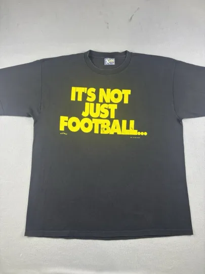 Discover Vintage Nutmeg Pittsburgh Steeler T Shirt Men’s Size 2XL Black football Football 90s