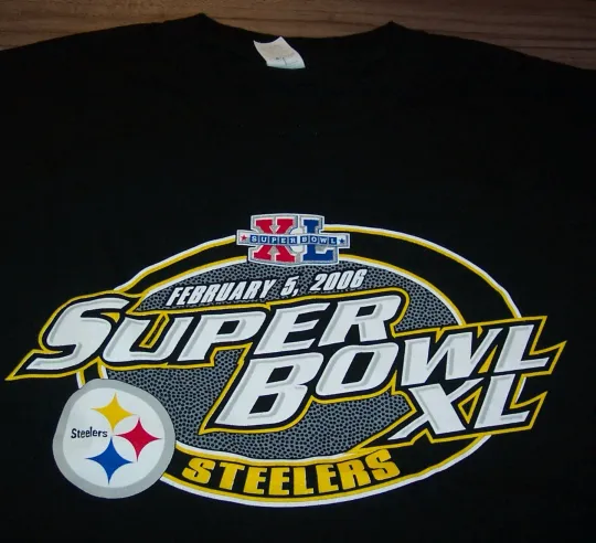 Discover Vintage PITTSBURGH Steeler SUPERBOWL XL 2006 football FOOTBALL T-Shirt MENS MEDIUM