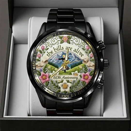 Discover The Sound of Music 60th Anniversary Black Stainless Steel Watch