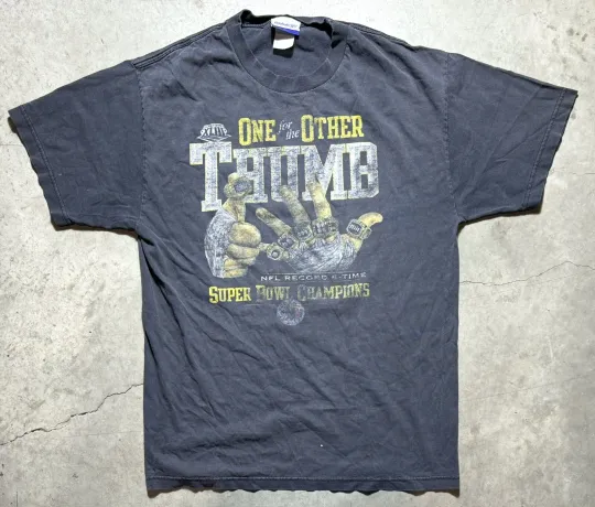 Discover Vintage 2008 Reebok football Pittsburgh Steeler XLIII Super Bowl T-Shirt sz L