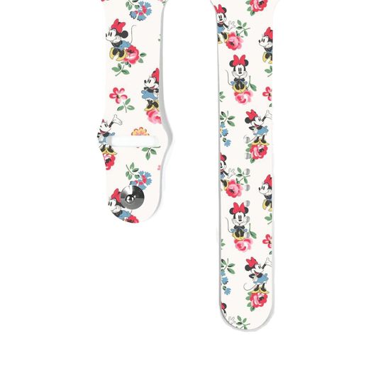 Discover Apple Watch Band women apple watch band 38 40 41 mm and 42 44 45 49 mm for All Series, floral rose mouse inspired Silicone strap,k134