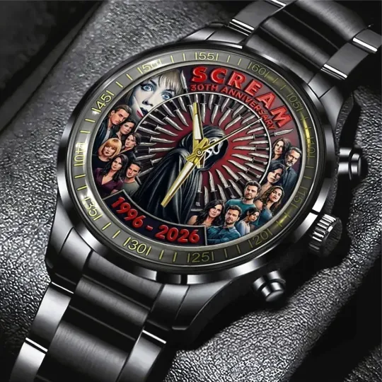 Discover Scream 30th Anniversary Black Stainless Steel Watch