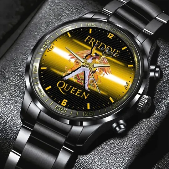 Discover Freddie Mercury Black Stainless Steel Watch