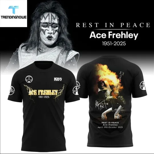 Ace Frehley Rest In Peace 3D T-Shirt