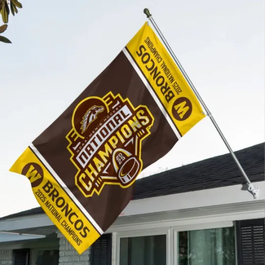 Discover Western Michigan Broncos Men’s Ice Hockey 3D House Flag