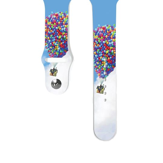 Discover Adventure is Out There Balloons Apple Watch Band