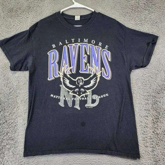 VTG Baltimore Ravens football Football T-Shirt 1999 Vintage Style Graphic Tee Large