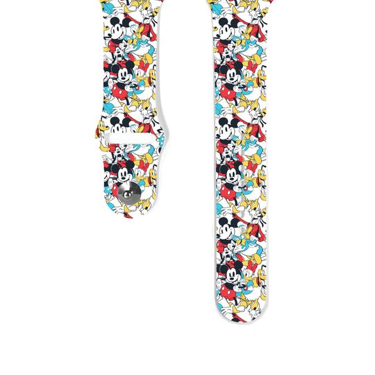 Discover Mickey Mouse Apple Watch Band: Silicone Strap for All Series, k481