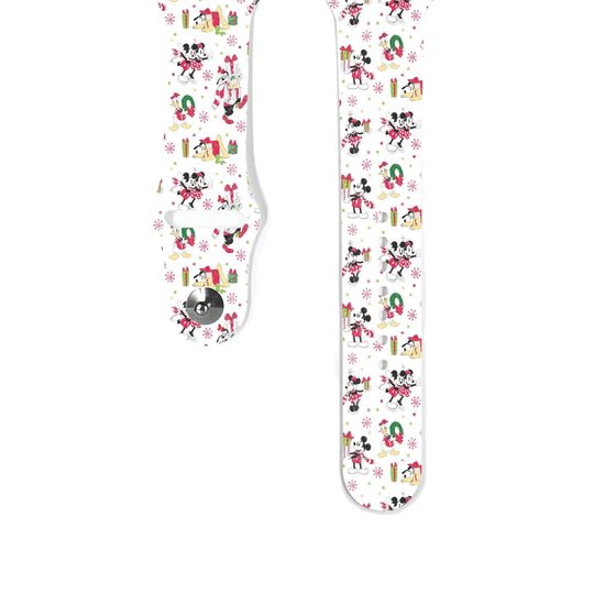 Discover Disney Christmas Mickey Minnie Apple Watch Band