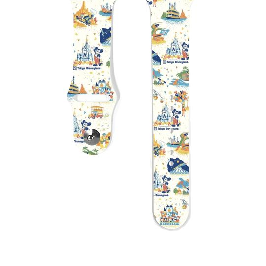 Discover Theme Park Apple Watch Band 38 40 41 mm and 42 44 45 49 mm for All Series, Disney inspired Silicone watch strap Disney Cruise Travel k434