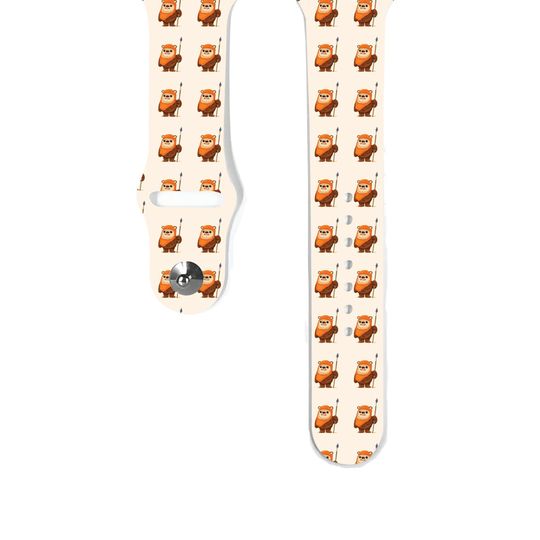 Discover Apple Watch Band 38 40 41 mm and 42 44 45 49 mm for All Series, Star wars Ewok inspired Silicone watch strap, Disney Vacation, k407
