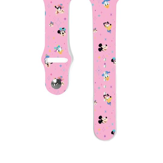 Discover Apple Watch Band 38 40 41 mm and 42 44 45 49 mm for All Series, mouse friend Silicone strap, Disney Cruise Mickey Vacation, k464