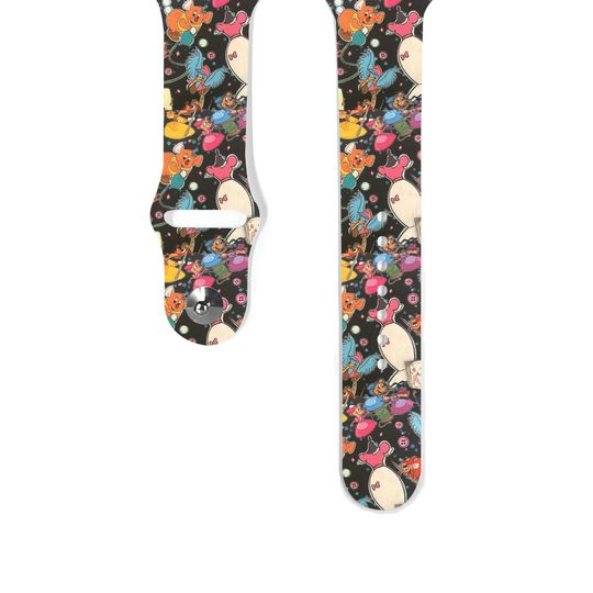 Discover Princess Cinde mice friend Apple Watch Band: Cartoon Silicone iWatch Strap for All Series, k462