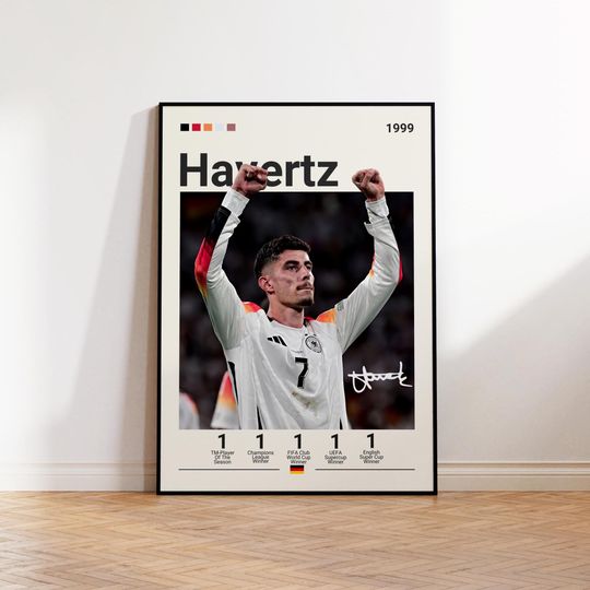 Discover Kai Havertz Poster, Germany Soccer Print, Havertz Fan Gift, Sports Poster, Football Player Poster, Soccer Wall Art, Sports Bedroom Posters