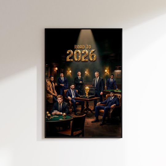 Discover Soccer Legends Poster, Man Cave Decor, Sports Gift for Him