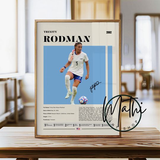 Discover Trinity Rodman Poster: USWNT Football Star
