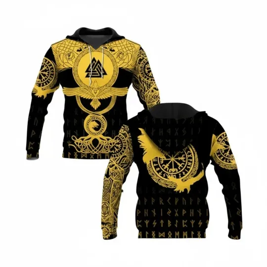 Discover Viking 3D All Over Print Hoodie Unisex