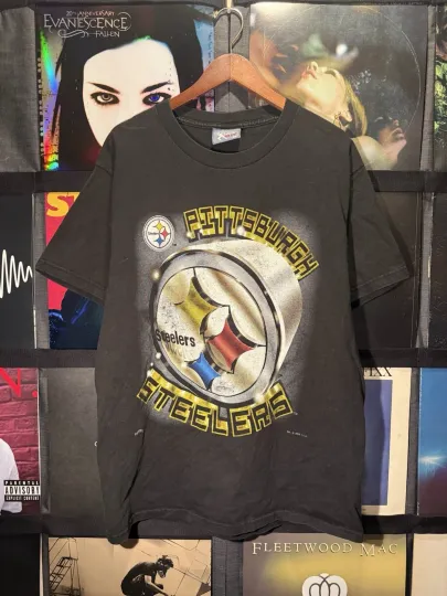 Discover 1995 Pittsburgh Steeler football Football Vintage T-Shirt Size XL Made In USA 90s