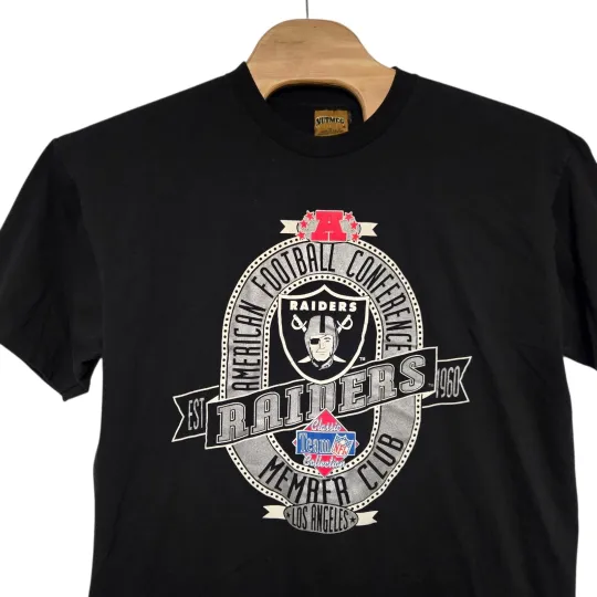 Discover VTG Raiders Nutmeg T-Shirt Men's XL 90s Single Stitch USA LA football