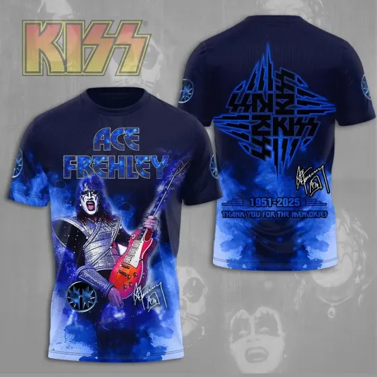 Discover Ace Frehley Thank You 3D T-Shirt