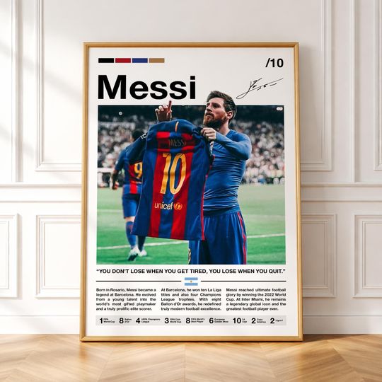 Discover Lionel Messi Poster, Barcelona Soccer Print, Soccer Poster, Sports Poster, Football Player Poster, Soccer Wall Art, Sports Bedroom Posters