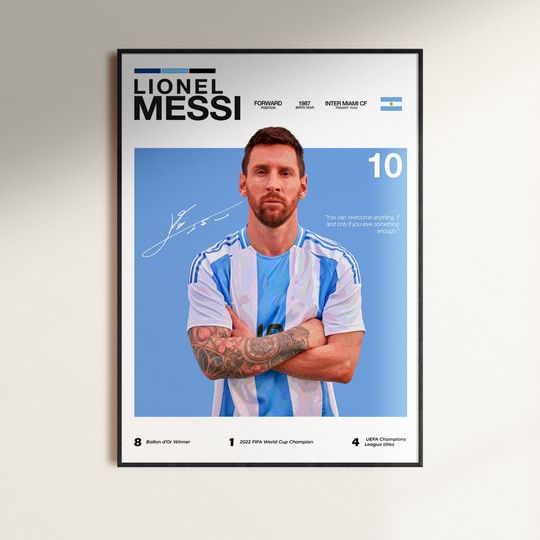 Discover Lionel Messi Poster, Soccer Wall Print, Football Digital Download, Argentina Football Poster, Sports Decor, FC Barcelona Poster, Soccer Gift