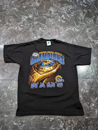 Vintage 2000 Super Bowl Champion St Louis Rams football Merch Vintage T-shirt