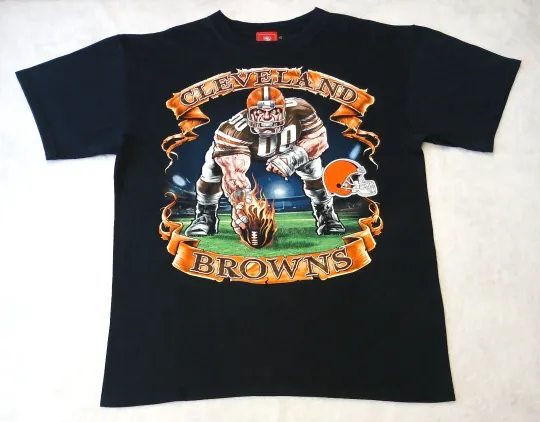 Vintage Cleveland Browns T Shirt L football Excellent Football Graphic T Shirt Large