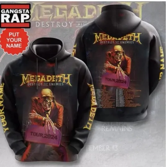 Discover Personalized Megadeth Band Destroy Hoodie 3d - all printed, hot 2025