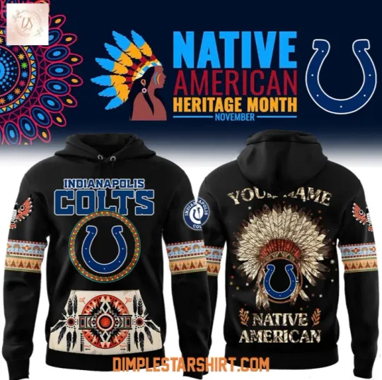 Discover Colts Native American Heritage Month 2025 Hoodie 3D Gift For Birthday
