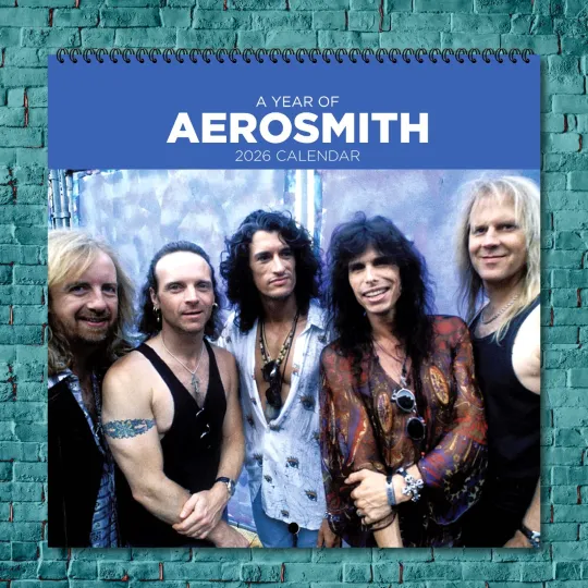 Discover Aerosmith 2026 Music Legends Calendar, 12-Month Star Wall Calendar