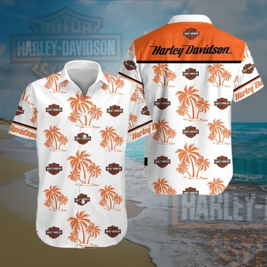 Discover Harley Motor Racing Davidson Casual Button Down Shirt