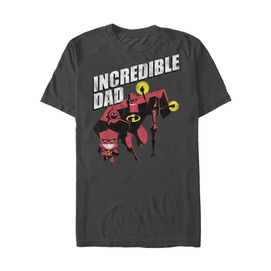 Discover Disney The Incredibles Dad Charcoal Men's T-Shirt