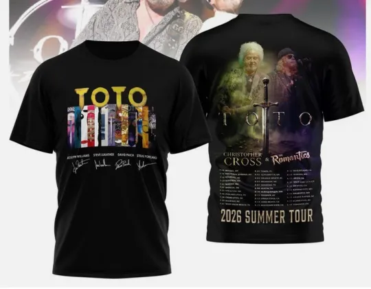 Discover Toto 2026 Summer Tour 3D T-Shirt