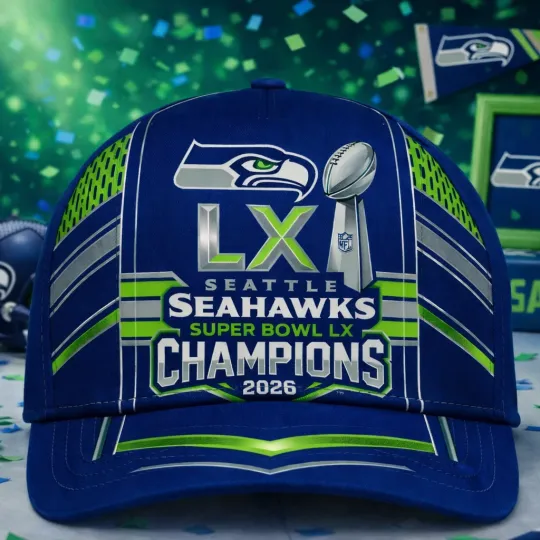 Discover Seatle Seahawks Super Bowl Champions 2026 - Classic Cap, One Size