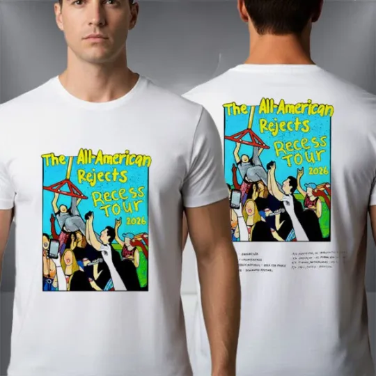 Discover The All American Rejects Recess Tour 2026 Schedule Venue Dates Unisex T Shirt