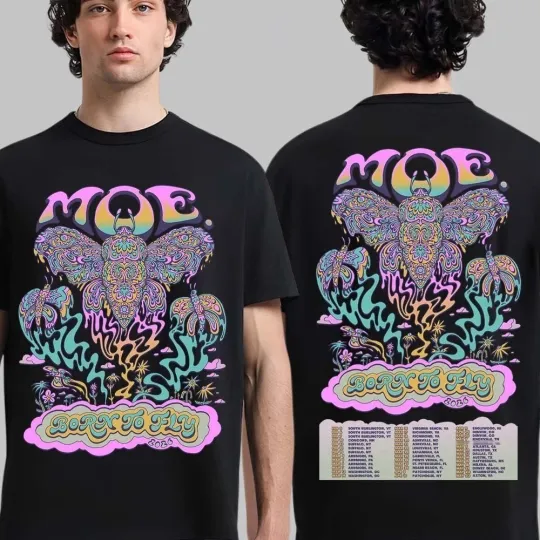 Discover MOE Born To Fly 2026 Tour North American City Dates T-Shirt