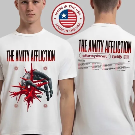 The Amity Affliction House Of Cards Europe 2026 Tour Dates Unisex T-Shirt