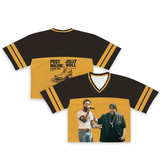 Discover Post Malone Jelly Roll Stadium Tour Jersey, Big Ass Stadium Tour 2026 Shirt