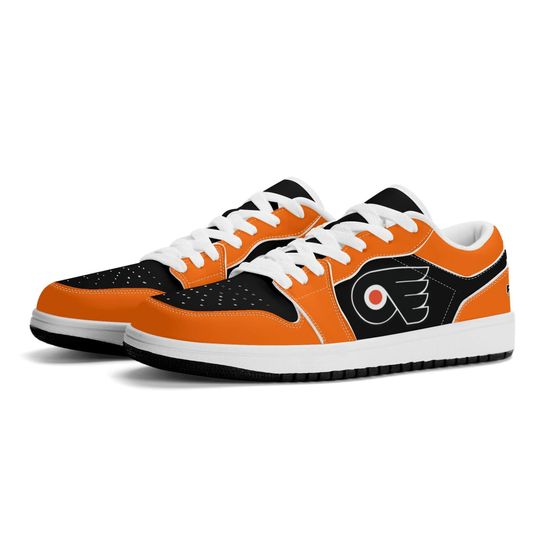 Discover Philadelphia Flyers Low Top Sneakers, NHL Fan Shoes, Gift for Hockey Lovers
