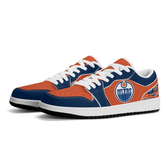 Discover Edmonton Oilers Low Top Sneakers, NHL Fan Shoes, Gift for Hockey Lovers